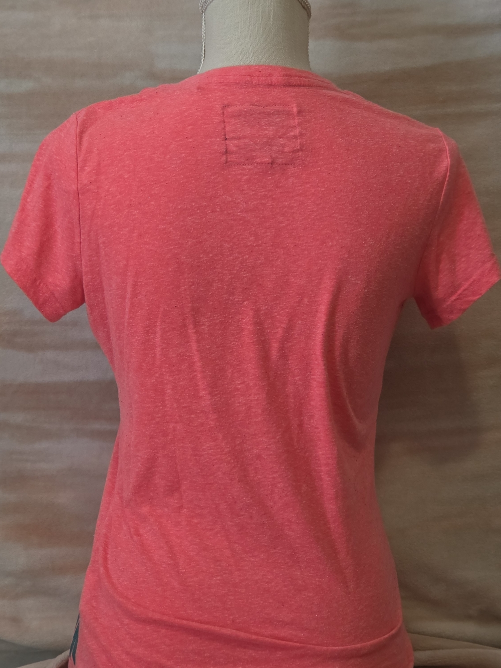 Superdry Vintage Logo Tee in Coral Pink - Picture 4 of 5